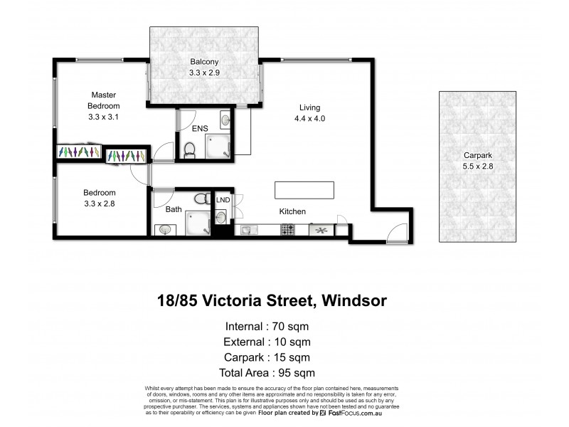 18/85 Victoria Street, Windsor QLD 4030 Floorplan