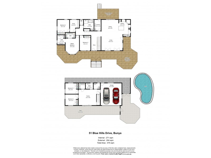 51 Blue Hills Drive, Bunya QLD 4055 Floorplan