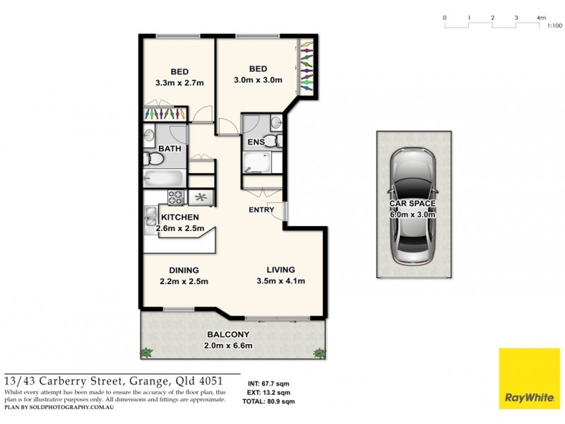 13/43 Carberry Street, Grange QLD 4051 Floorplan