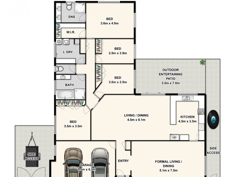 3 Carides Place, Mcdowall QLD 4053 Floorplan