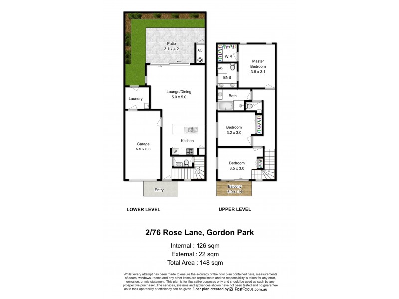 2/76 Rose Lane, Gordon Park QLD 4031 Floorplan