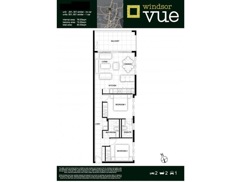 501/9 Le Geyt Street, Windsor QLD 4030 Floorplan