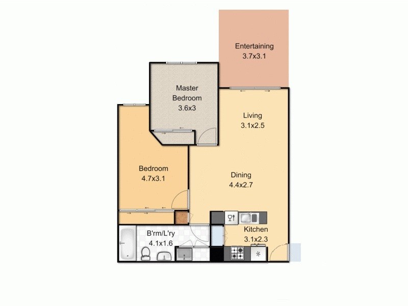 119/74 Costin Street, Fortitude Valley QLD 4006 Floorplan