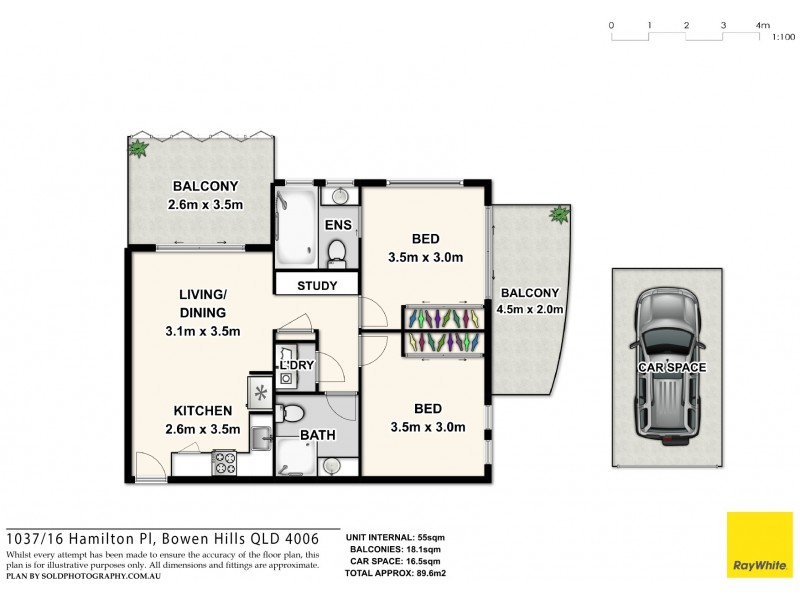 1037/16 Hamilton Place, Bowen Hills QLD 4006