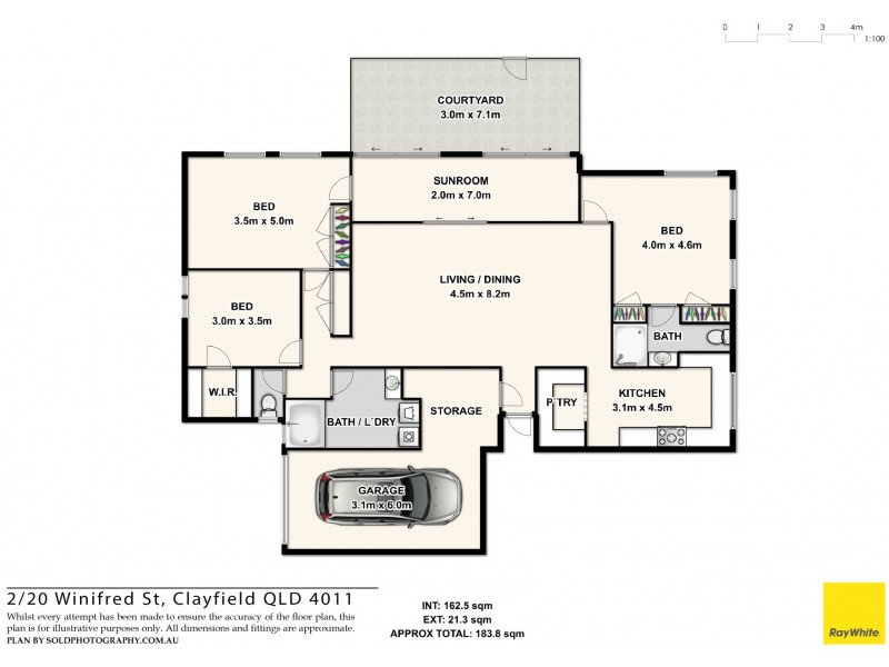 2/20 Winifred Street, Clayfield QLD 4011 Floorplan