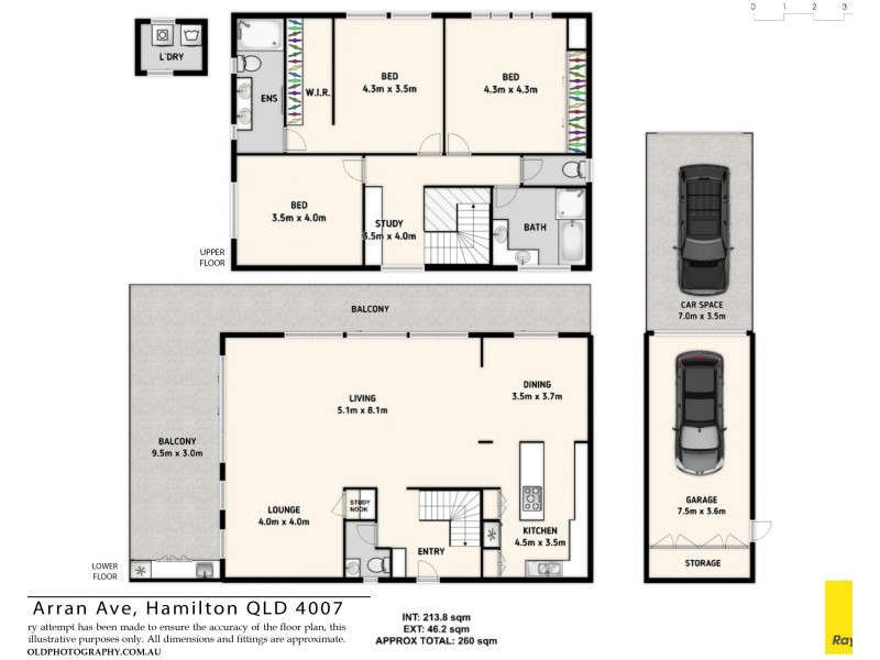 5/21 Arran Ave, Hamilton QLD 4007 Floorplan