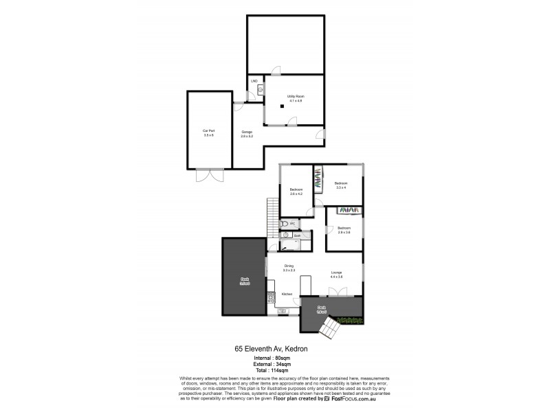 65 Eleventh Avenue, Kedron QLD 4031 Floorplan