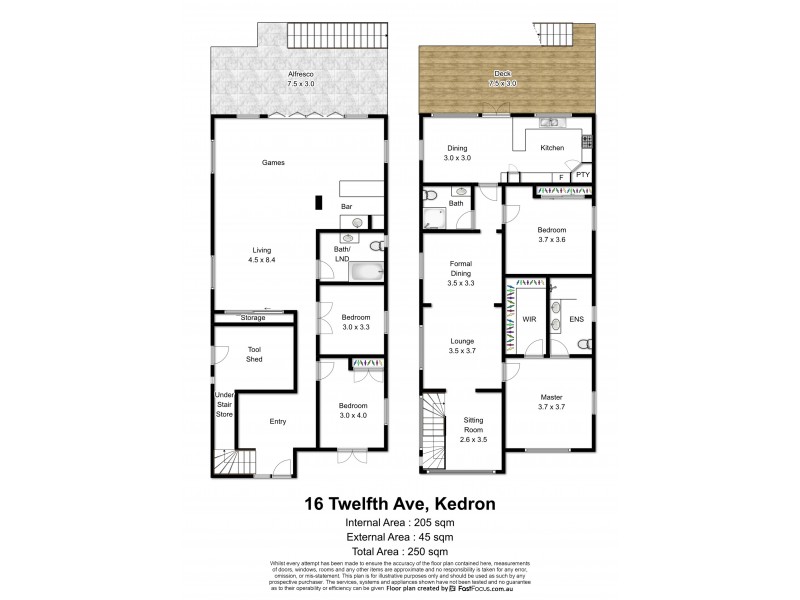16 Twelfth Avenue, Kedron QLD 4031 Floorplan