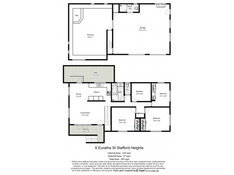 6 Euratha Street, Stafford Heights QLD 4053 Floorplan
