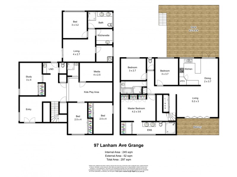 97 Lanham Ave, Grange QLD 4051 Floorplan