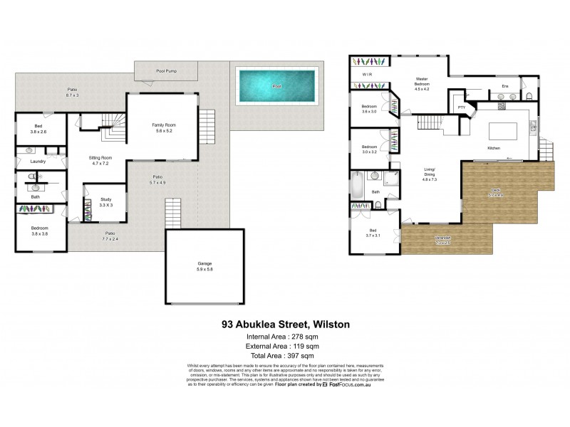 93 Abuklea Street, Wilston QLD 4051 Floorplan