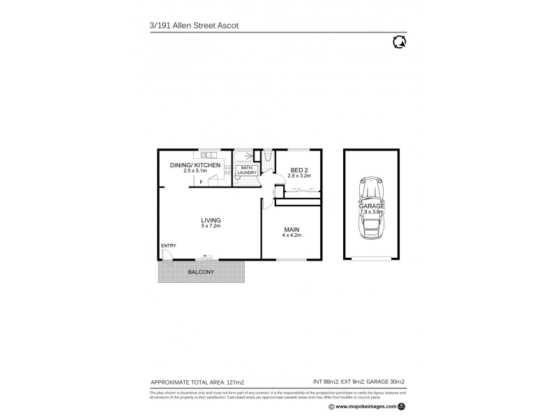 3/191 Allen Street, Hamilton QLD 4007 Floorplan
