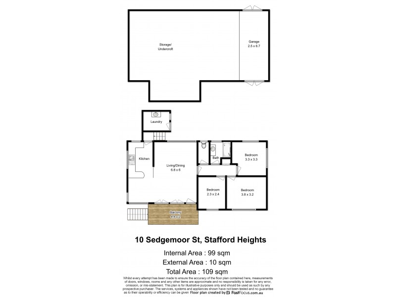 10 Sedgemoor Street, Stafford Heights QLD 4053 Floorplan