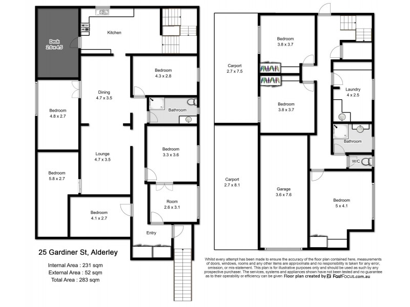 25 Gardiner Street, Alderley QLD 4051 Floorplan