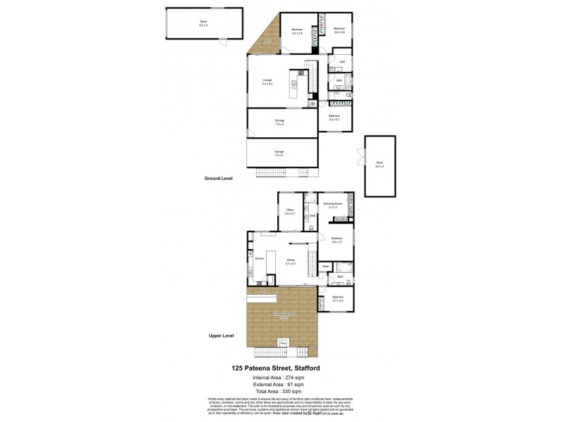 125 Pateena Street, Stafford QLD 4053 Floorplan