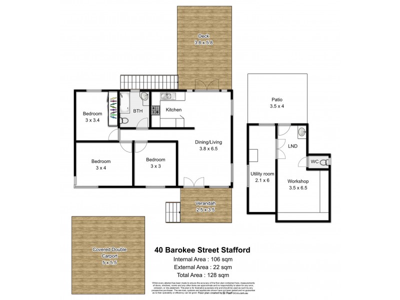 40 Barokee Street, Stafford QLD 4053 Floorplan