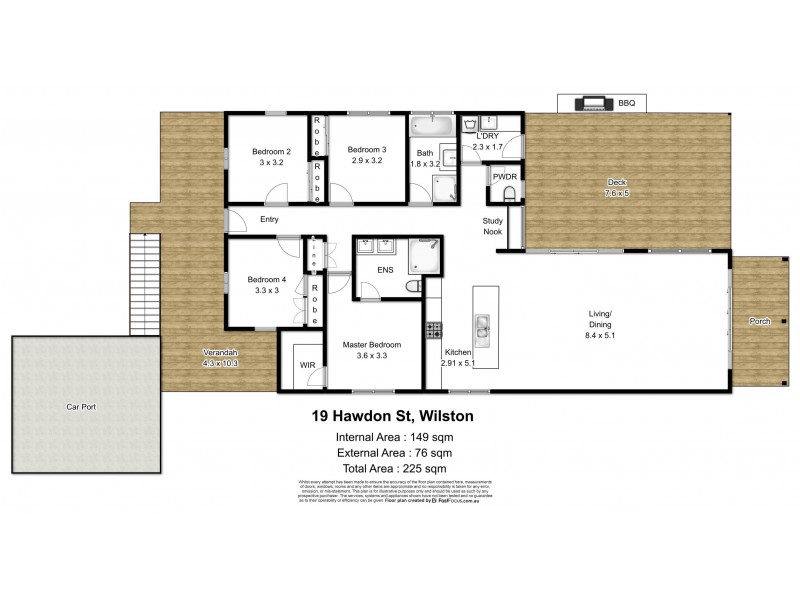19 Hawdon Street, Wilston QLD 4051 Floorplan