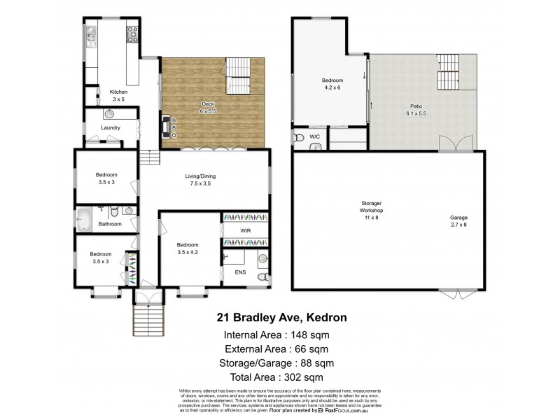 21 Bradley Avenue, Kedron QLD 4031 Floorplan
