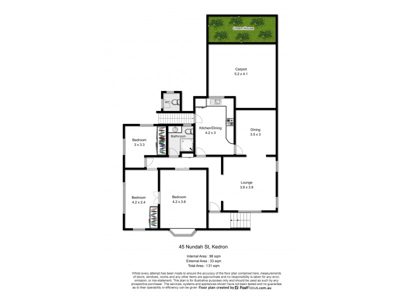 45 Nundah Street, Kedron QLD 4031 Floorplan