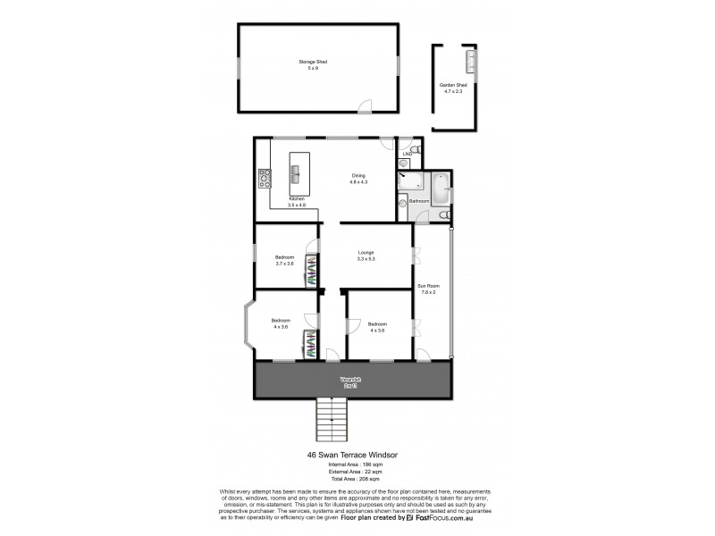 46 Swan Terrace, Windsor QLD 4030 Floorplan