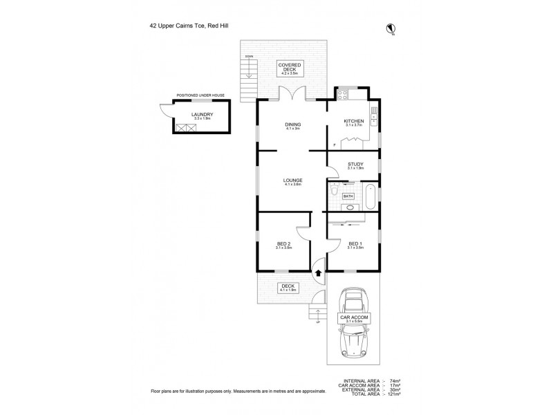 42 Upper Cairns Terrace, Paddington QLD 4064 Floorplan