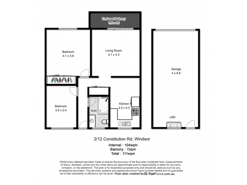 U2/12 Constitution Road, Windsor QLD 4030 Floorplan