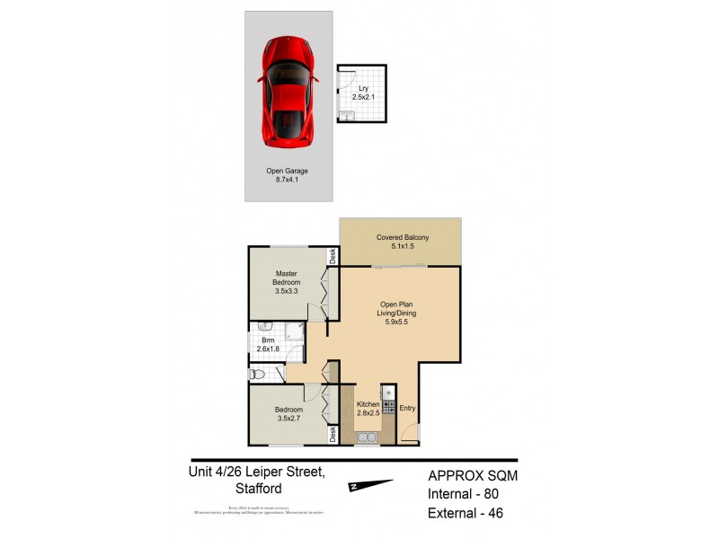 4/26 Leiper Street, Stafford QLD 4053 Floorplan
