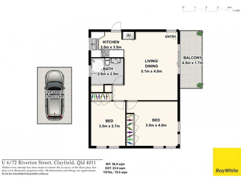 6/72 Riverton Street, Clayfield QLD 4011 Floorplan