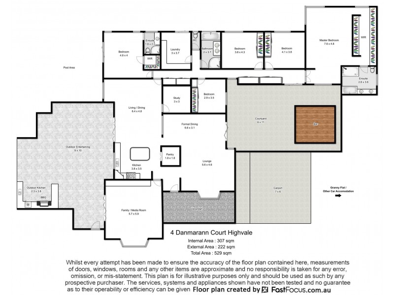 4 Danmarann Court, Highvale QLD 4520 Floorplan