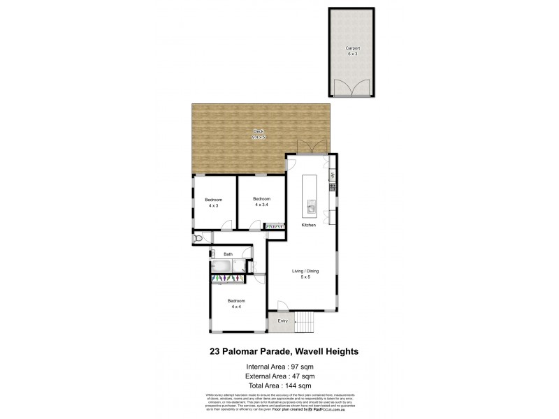 23 Palomar Parade, Wavell Heights QLD 4012 Floorplan