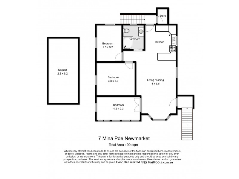 7 Mina Parade, Newmarket QLD 4051 Floorplan