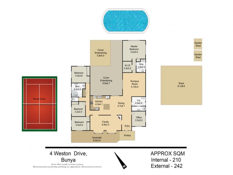 4 Weston Drive, Bunya QLD 4055 Floorplan