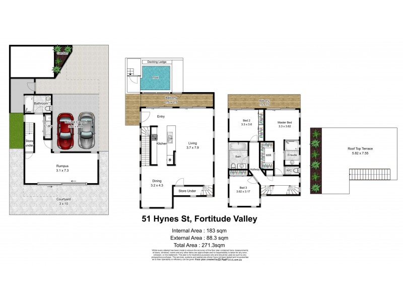 51 Hynes Street, Fortitude Valley QLD 4006 Floorplan