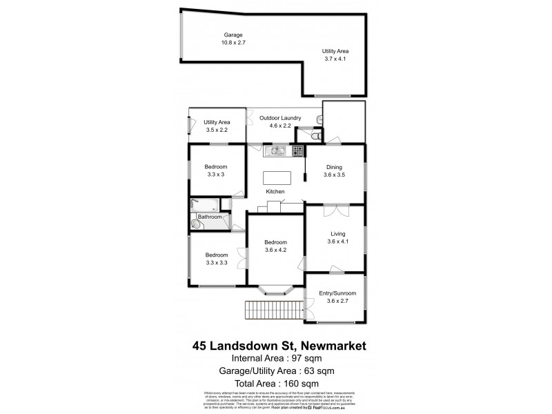 45 Lansdowne Street, Newmarket QLD 4051 Floorplan