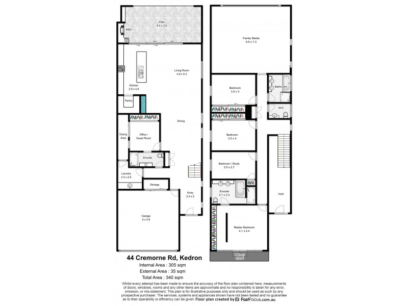44 Cremorne Road, Kedron QLD 4031 Floorplan