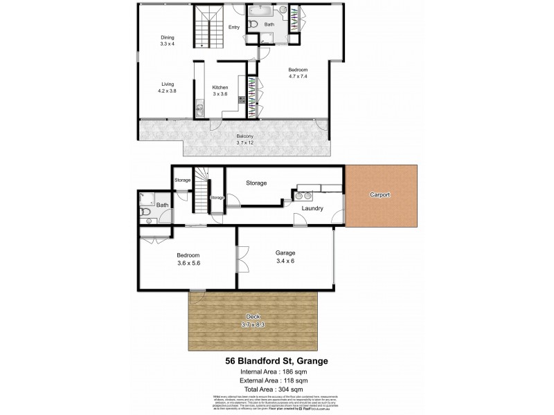 56 Blandford Street, Grange QLD 4051 Floorplan