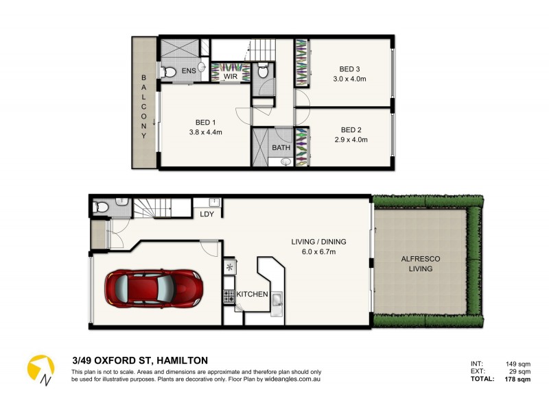 3/49 Oxford Street, Hamilton QLD 4007 Floorplan