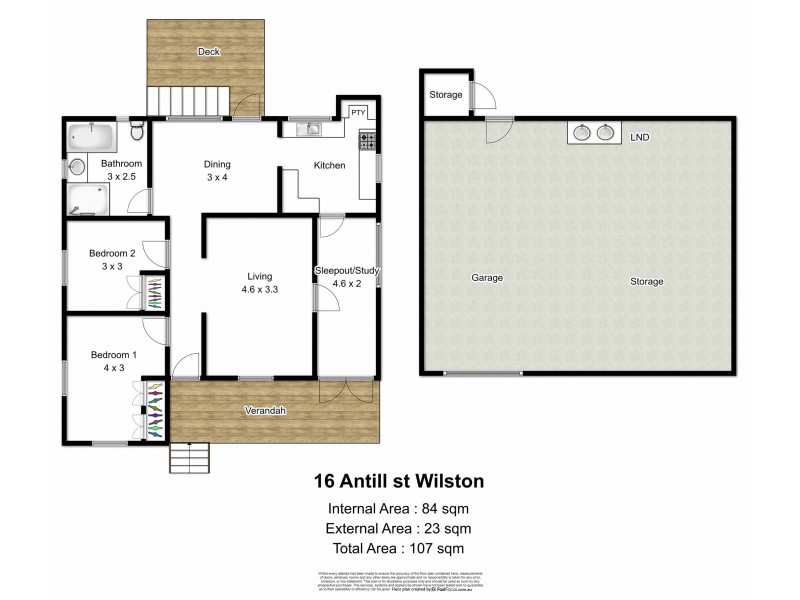 16 Antill Street, Wilston QLD 4051 Floorplan