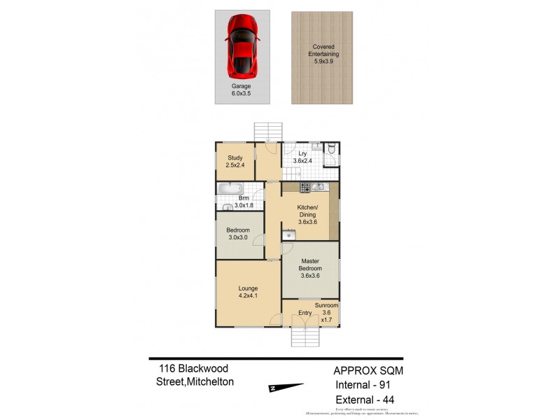 116 Blackwood Street, Mitchelton QLD 4053 Floorplan