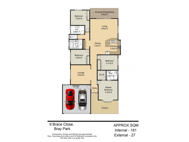 9 Brace Close, Bray Park QLD 4500 Floorplan