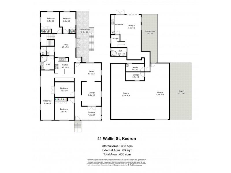 41 Wallin Street, Kedron QLD 4031 Floorplan