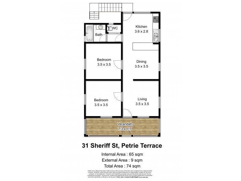 31 Sheriff Street, Petrie Terrace QLD 4000 Floorplan