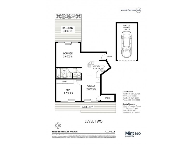 15/26 Melrose Parade, Clovelly NSW 2031 Floorplan