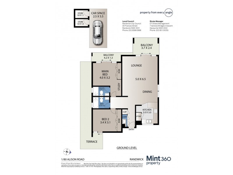 1/80 Alison Road, Randwick NSW 2031 Floorplan