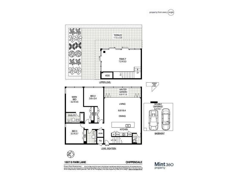 1807/8 Park Lane, Chippendale NSW 2008 Floorplan
