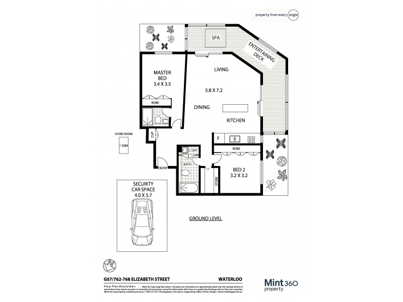 G07/762-768 Elizabeth Street, Waterloo NSW 2017 Floorplan