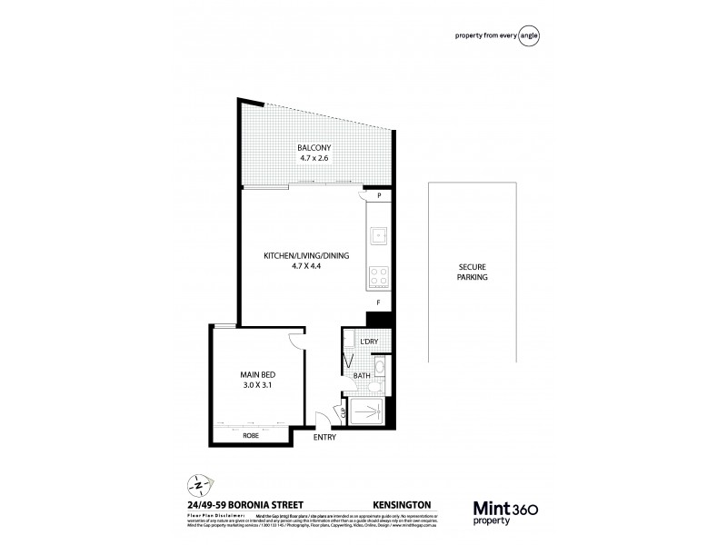 24/49 Boronia Street, Kensington NSW 2033 Floorplan