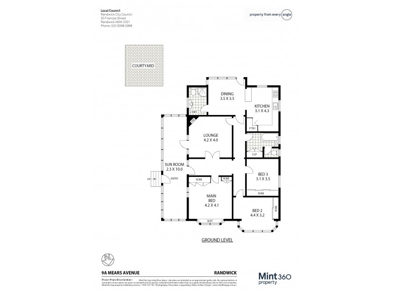 9A Mears Avenue, Randwick NSW 2031 Floorplan