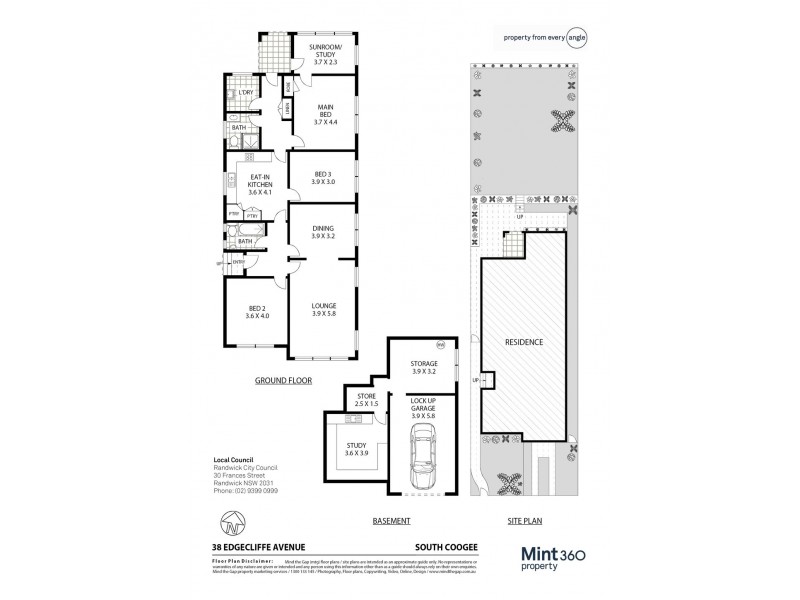 38 Edgecliffe Ave, South Coogee NSW 2034 Floorplan