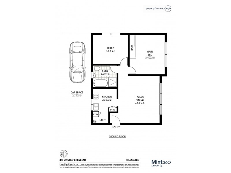 3/3 Unsted Crescent, Hillsdale NSW 2036 Floorplan